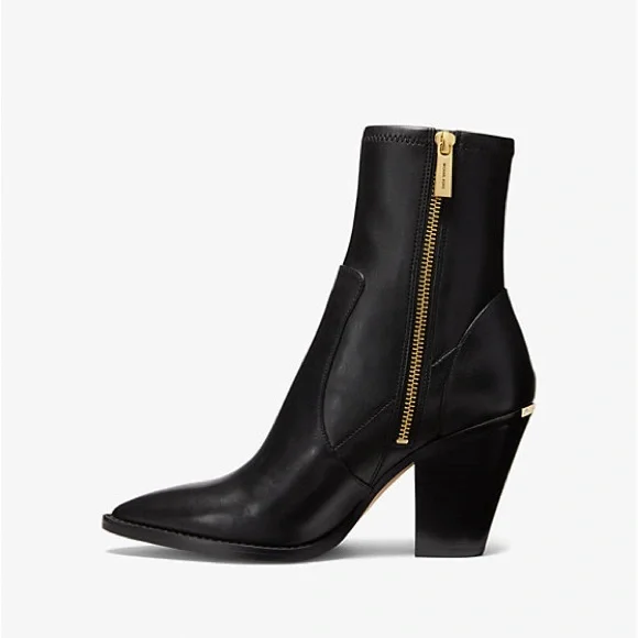 Michael Kors Dover Pointed Toe High Heel Bootie In black Size 10 NWOB